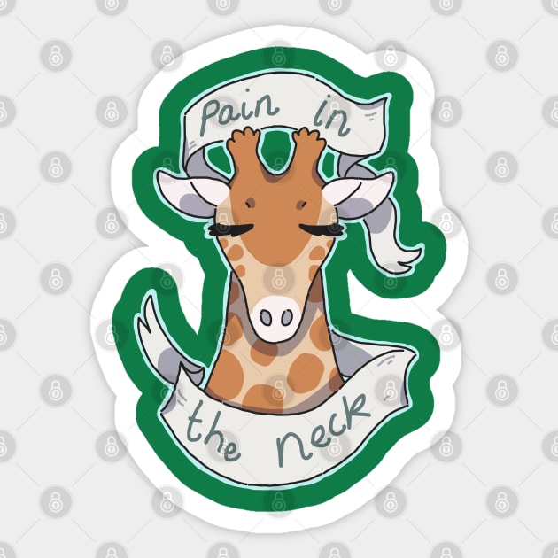 Pain in the Neck Sticker by goccart